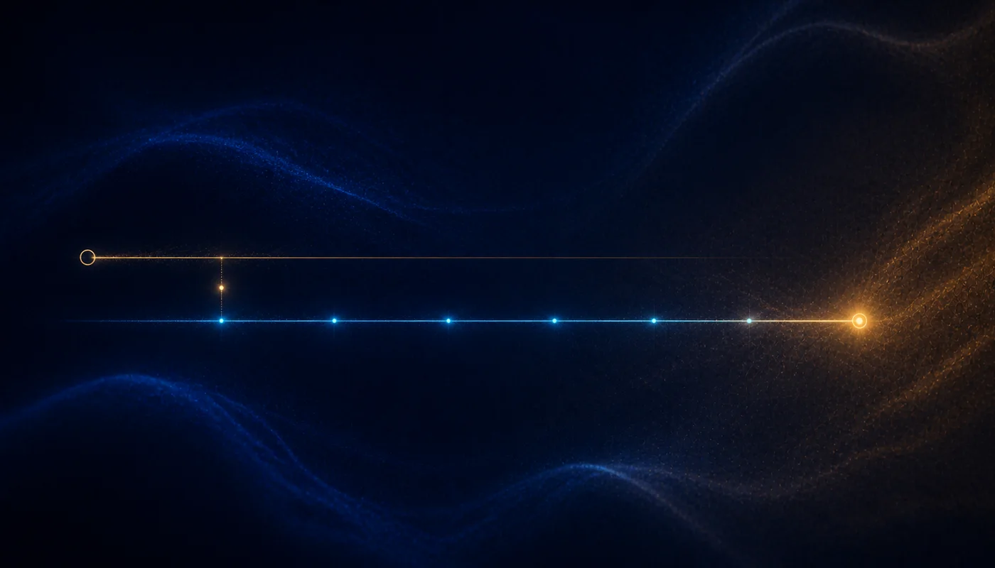 The event state advances while the installation flag remains stuck, then both converge after the repair